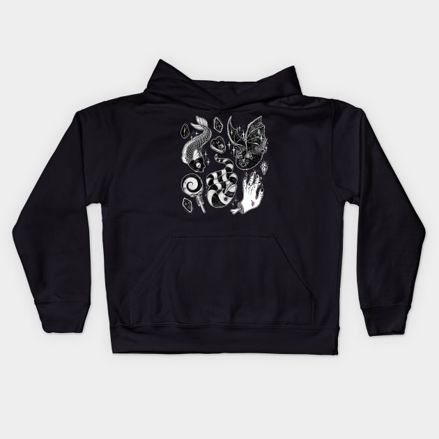 Black Magic Kids Hoodie by lOll3